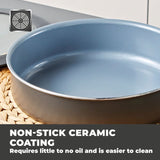 Tower Freedom 24cm ceramic non-stick sauté pan with lid, UK version
