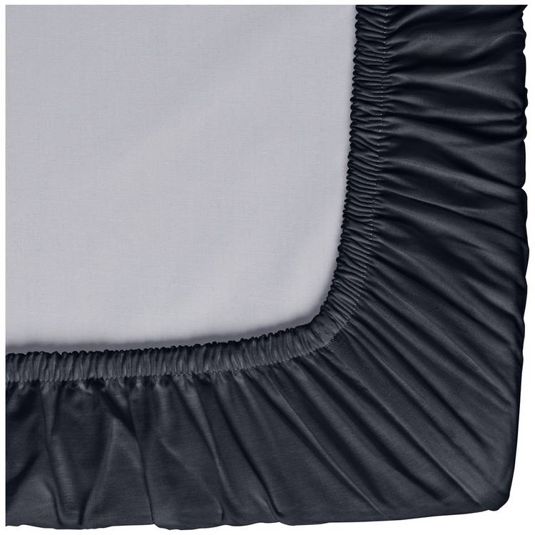 Habitat fitted sheet navy single (British brand)