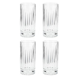 Argos Home 445ml pressed hi ball glasses set of 4 (British brand)
