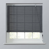 Habitat Bamboo Grey Roller Blind - 120cm