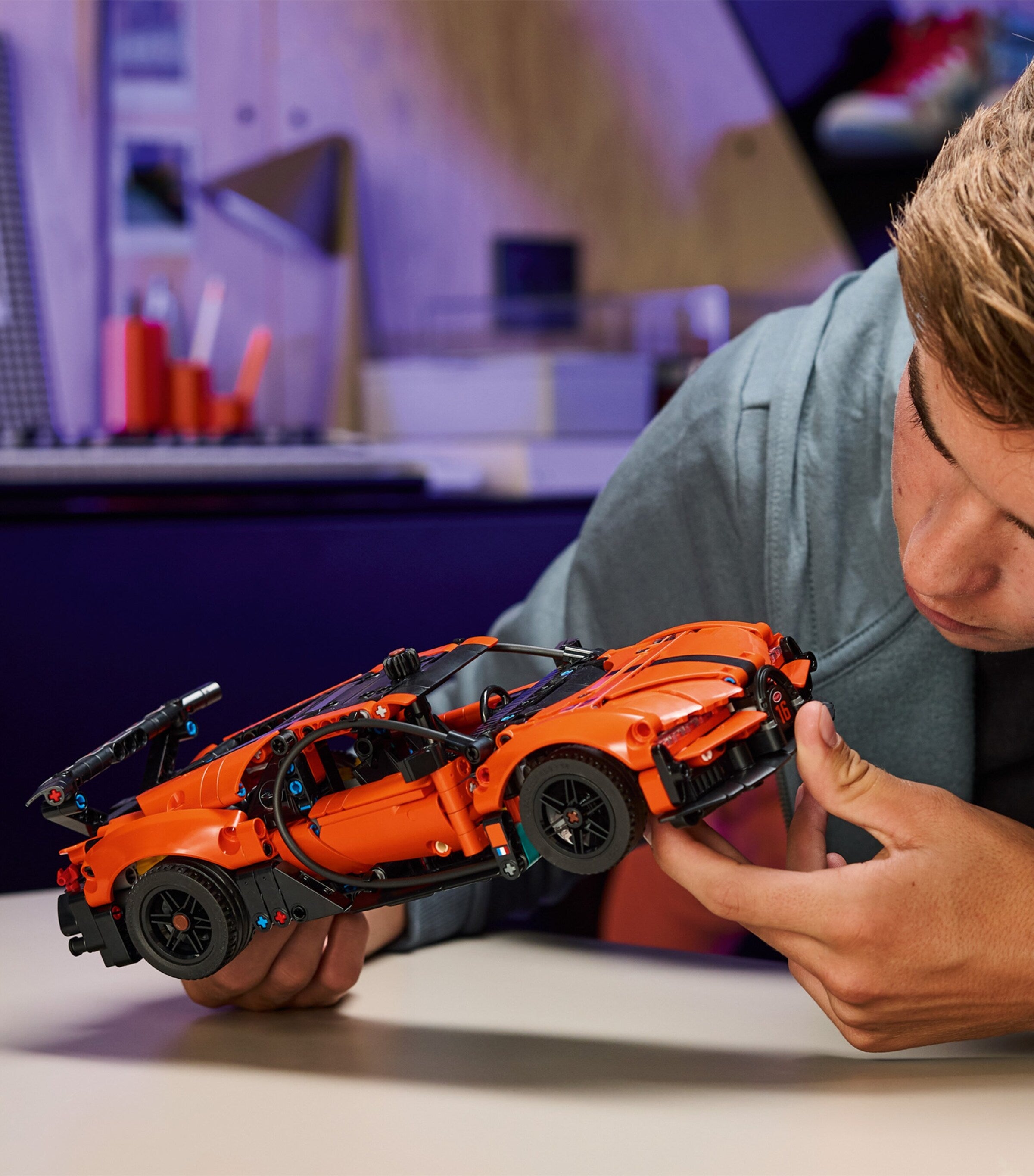 Lego Bugatti Chiron Pur Sport Hypercar building set, UK version