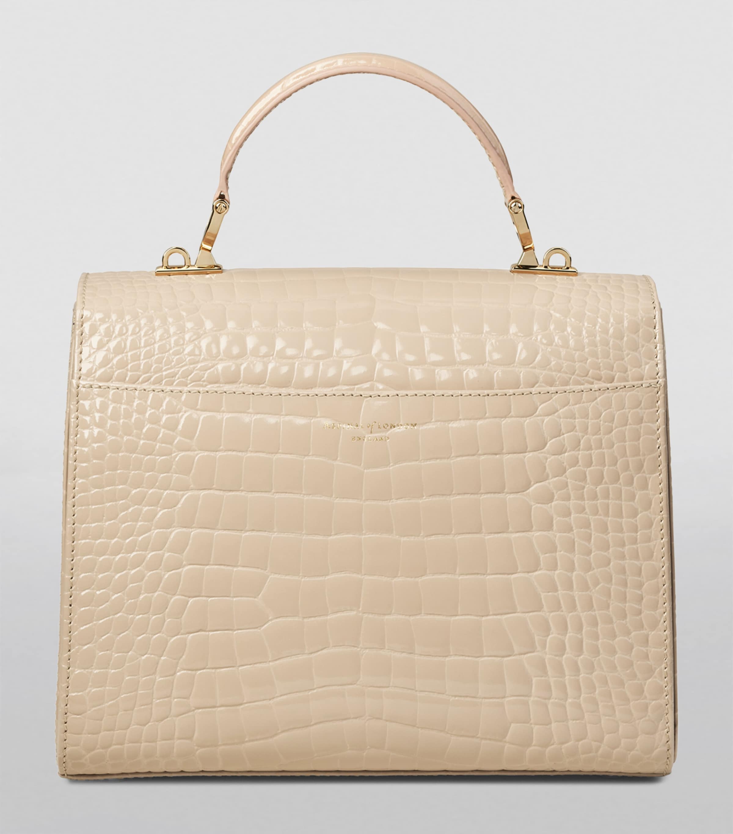 Aspinal of London Mayfair top-handle handbag in leather (British brand)