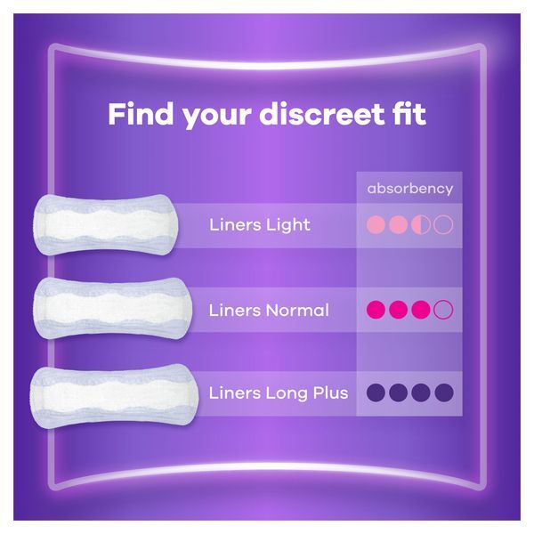 Always Discreet Incontinence Liners Long+ 20