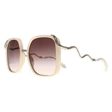 Roberto Cavalli SRC003M sunglasses cream brown gradient, imported from the UK
