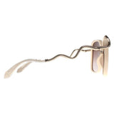 Roberto Cavalli SRC003M sunglasses cream brown gradient, imported from the UK