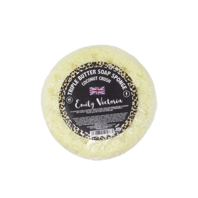 Emily Victoria Triple Butter Soap Sponge Coconut Crush