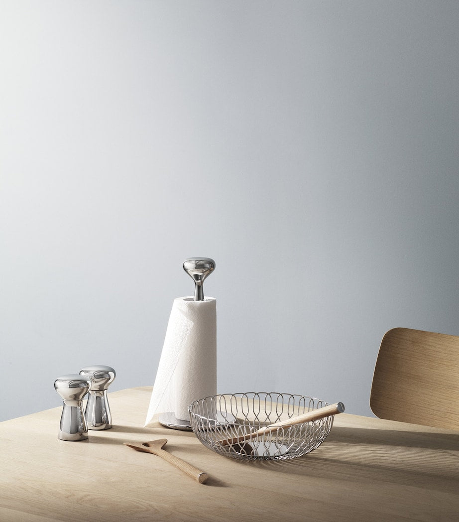 Georg Jensen Alfredo salt and pepper shakers polished stainless steel (British brand)