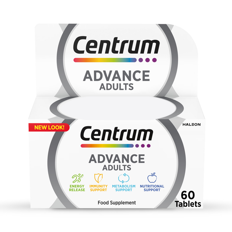 Centrum Advance Multivitamins 60 tablets, imported from the UK