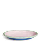 Enamel Plate in Assorted Bright Colours 18cm