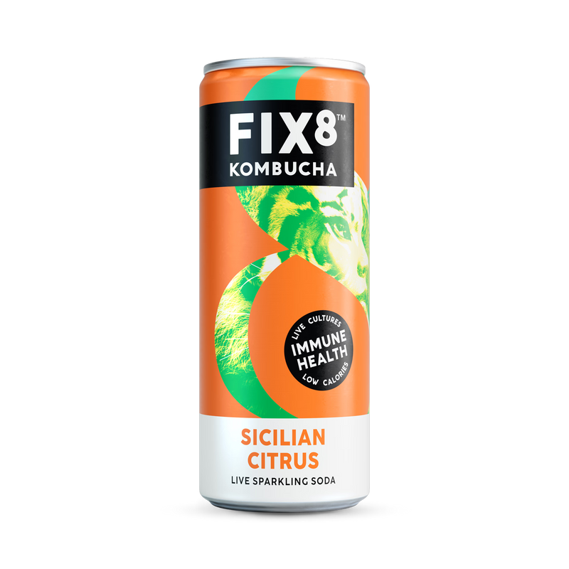 Fix8 Kombucha Sicilian Citrus 250ml, UK version