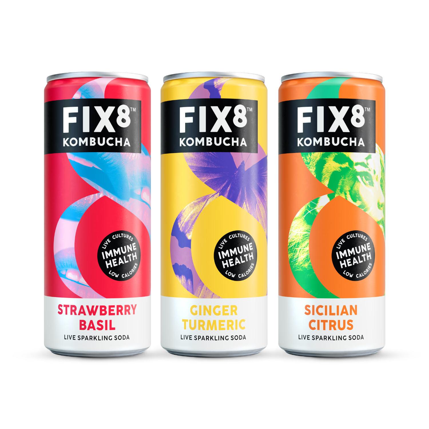 Fix8 Kombucha Sicilian Citrus 250ml, UK version