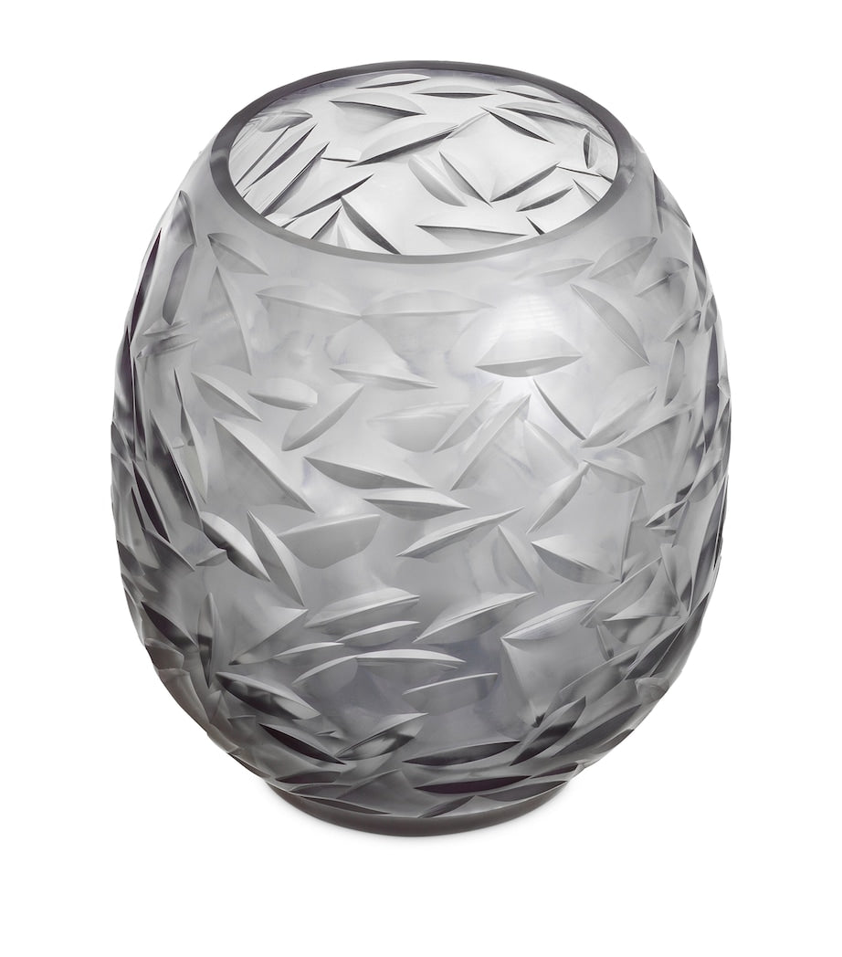 Vase en verre Hadleigh Eichholtz 13,5 cm (marque britannique)