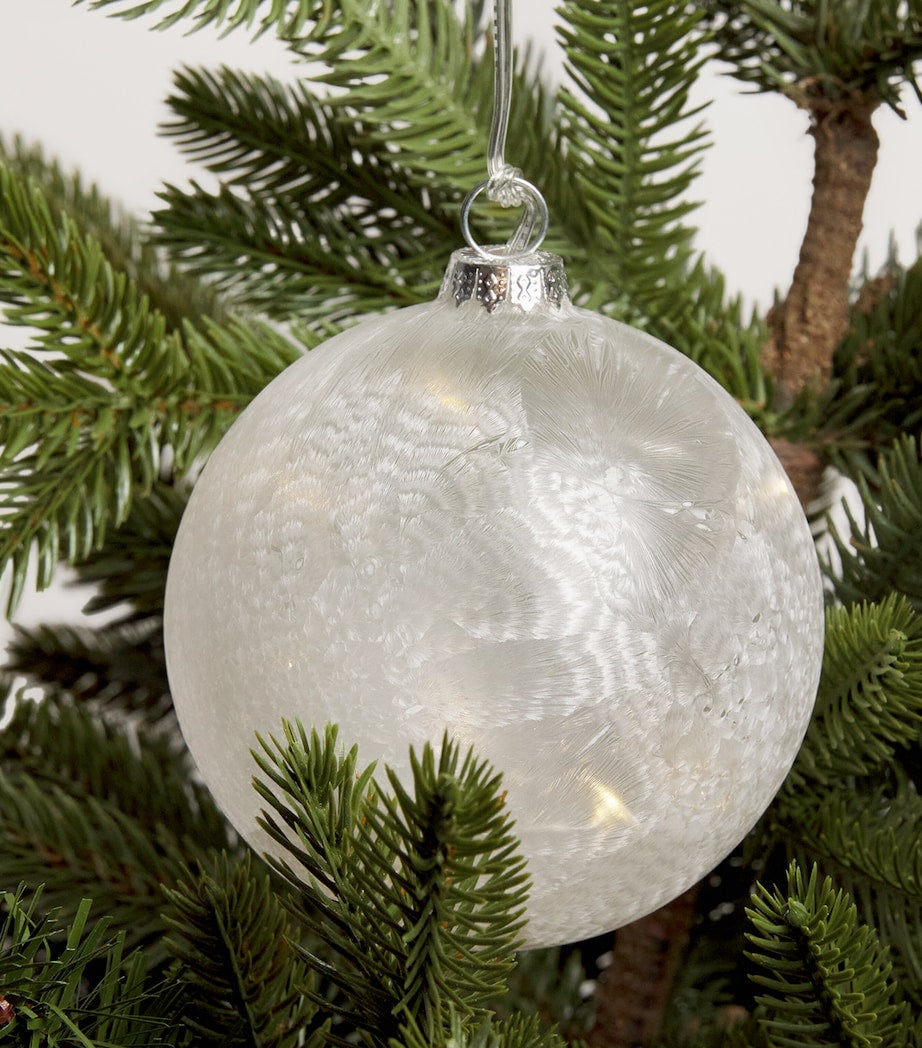 Harrods LED Frost Bauble 10cm, UK version