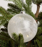 Harrods LED Frost Bauble 10cm, UK version