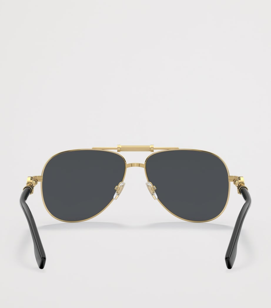 Versace Metal Pilot Sunglasses VE2236, imported from the UK
