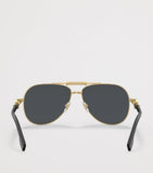 Versace Metal Pilot Sunglasses VE2236, imported from the UK