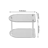 Livingandhome 2-tier countertop storage rack, imported from the UK