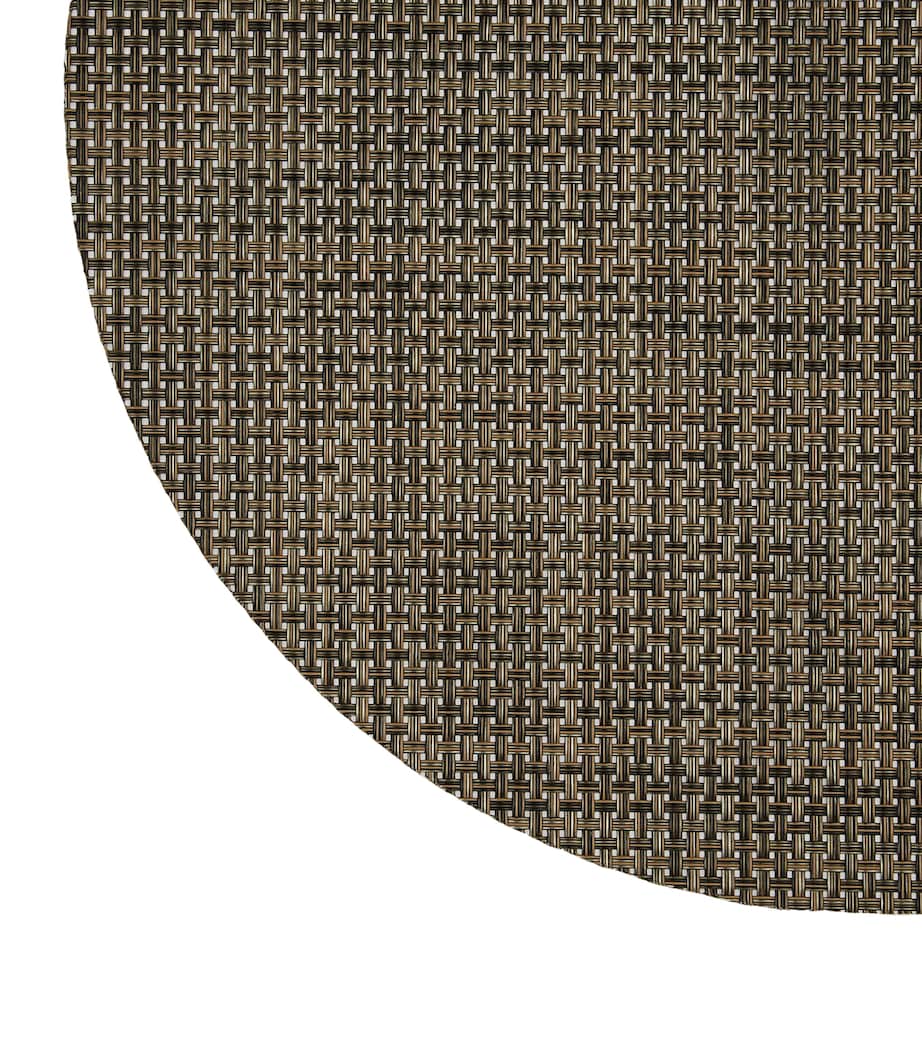 Basketweave Pattern Placemat with PVC and Polyester Blend