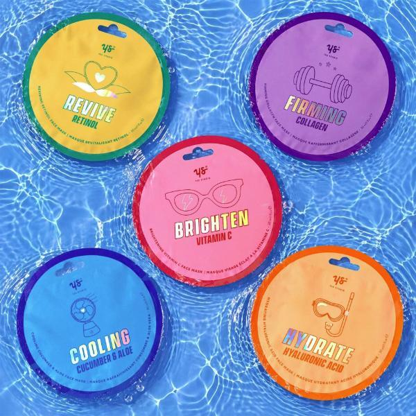 Yes Studio multi masking face mask set of 5 (British brand)