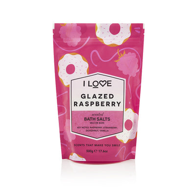 Ich liebe Glasierte Himbeer-Badesalze 500g