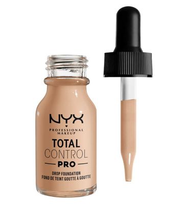 NYX Professional Makeup Total Control Pro Drop Controllable Coverage Foundation Vegetarian & Vegan Boots 03 Alabaster  