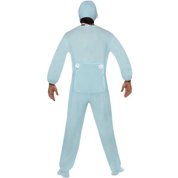 Smiffys baby boy romper costume blue fleece bodysuit, imported from the UK
