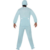Smiffys baby boy romper costume blue fleece bodysuit, imported from the UK