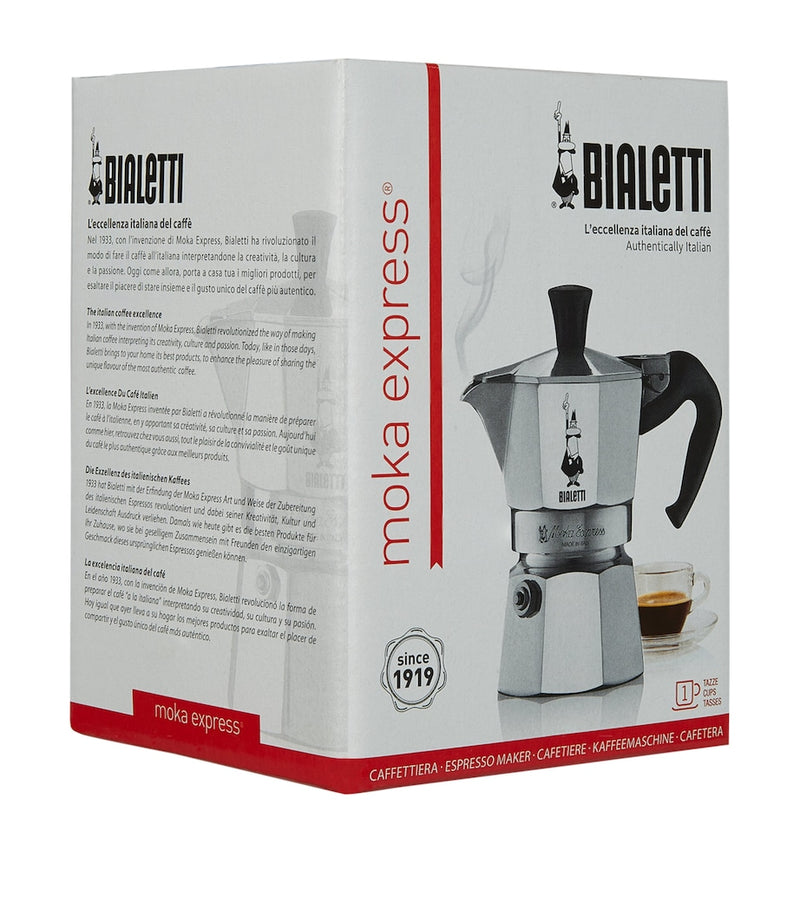 Bialetti Moka Express espresso maker, UK version