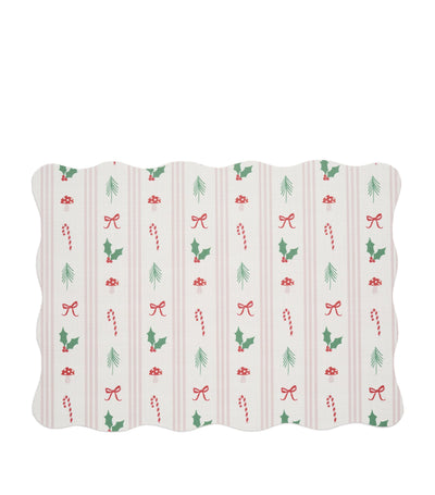 Harrods Chilewich x Meri Meri Festive Icon Stripes Placemat (34cm x 47cm)- Buy online at McGrocer