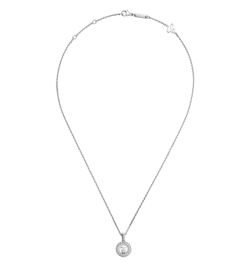 Chopard Happy Diamonds white gold diamond pendant necklace (British brand)