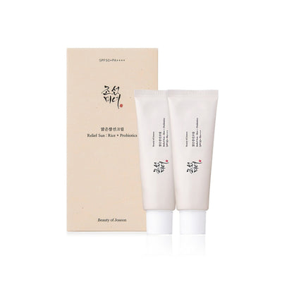 Superdrug Beauty of Joseon Relief Sun Rice Probiotics SPF50+ Set of 2 x 50ml- Buy online at McGrocer