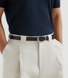 Brunello Cucinelli hand-braided leather woven belt, UK version