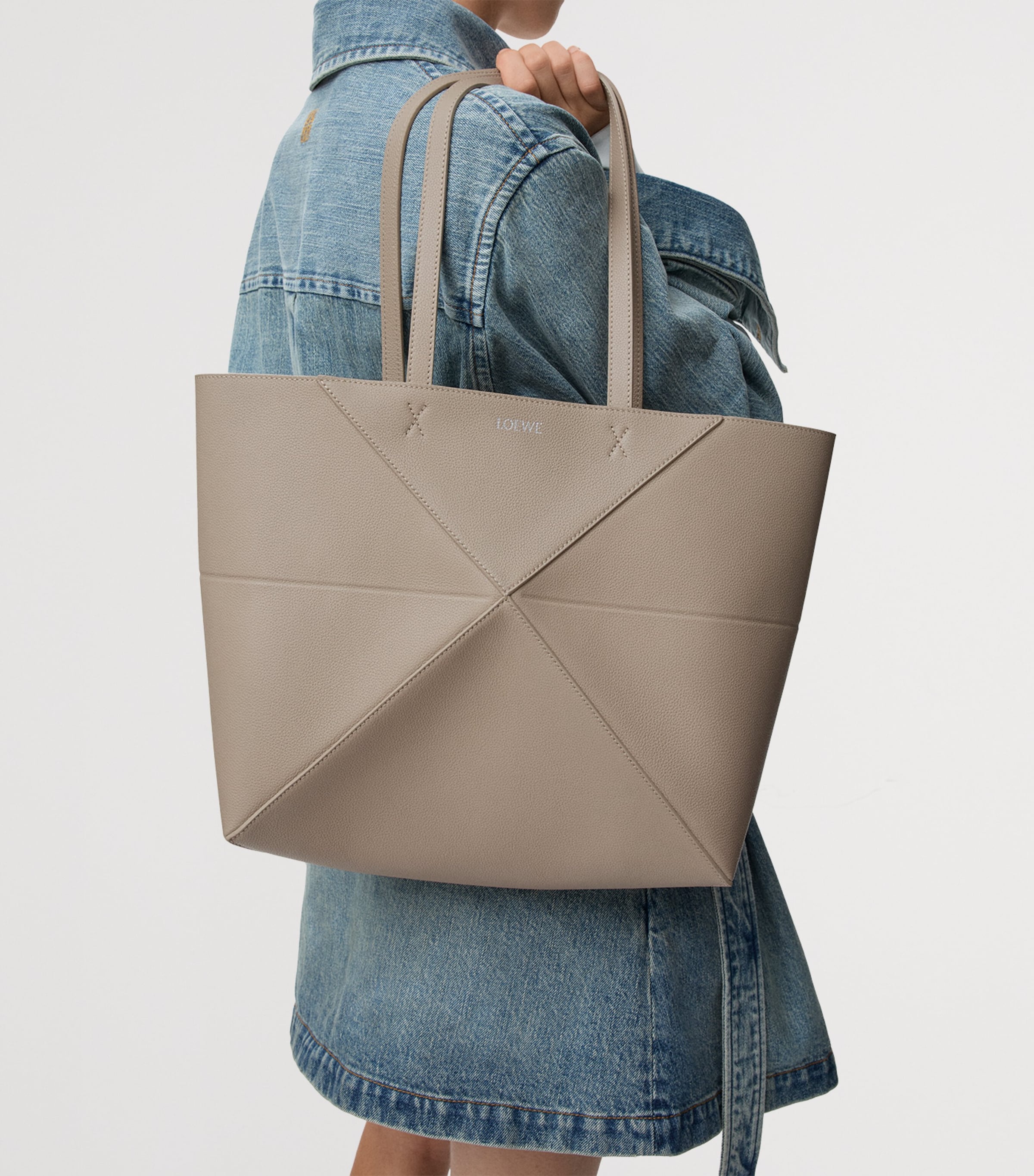 LOEWE Puzzle Fold Tote Bag medium leather - British product