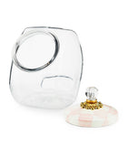 MacKenzie-Childs Rosy Check Cookie Jar 3.79L, imported from the UK