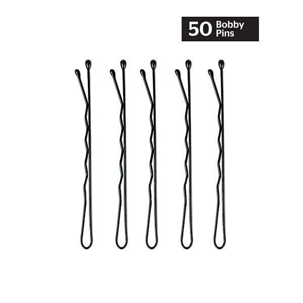 Brushworks Black Bobby Pins - 50 Pieces GOODS Superdrug   