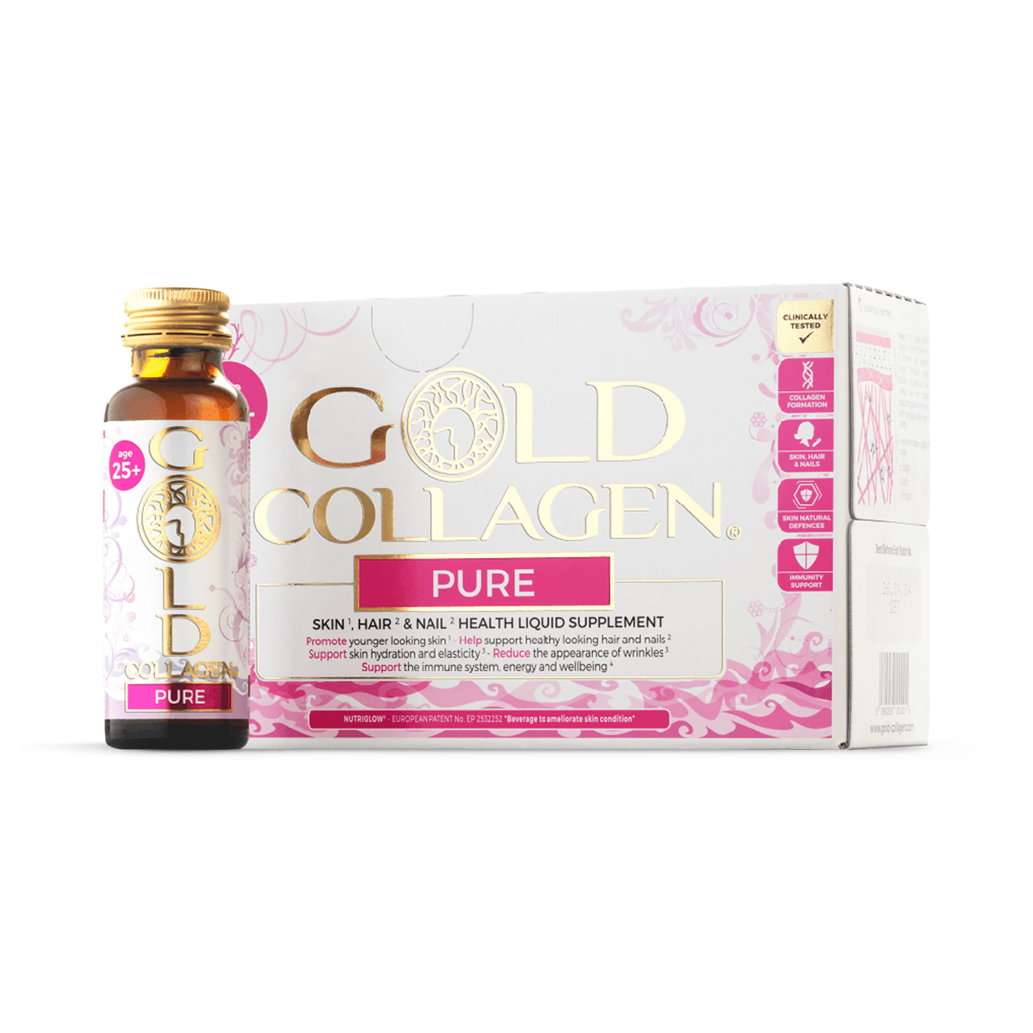 Gold Collagen Pure Plus collagen supplement 10x50ml - British product