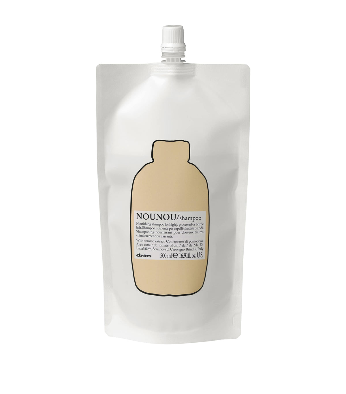 DAVINES Nounou Shampoo refill 500ml - British product