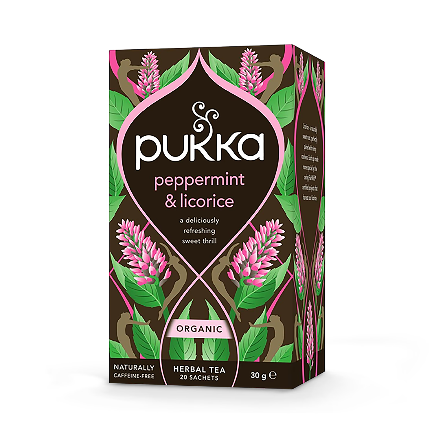 Pukka Peppermint Licorice Tea 20 Tea Bags, imported from the UK