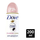 Dove Advanced Care Invisible Anti-perspirant Deodorant Spray with Triple Moisturising technology for 72 hours protection 200ml GOODS Boots   