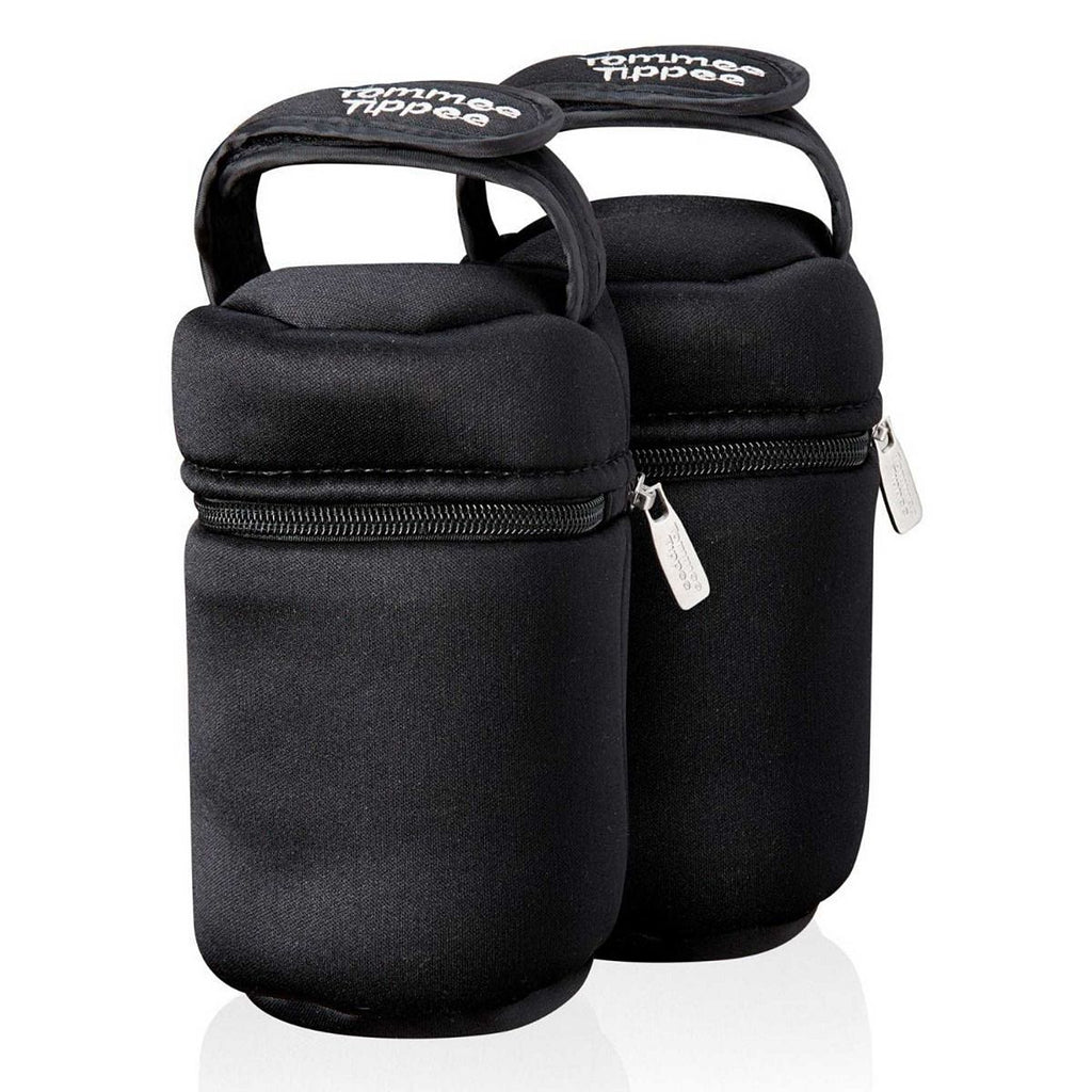 Tommee Tippee Portable Insulated Bottle Bags for Closer to Nature Baby Bottles, Pack of 2