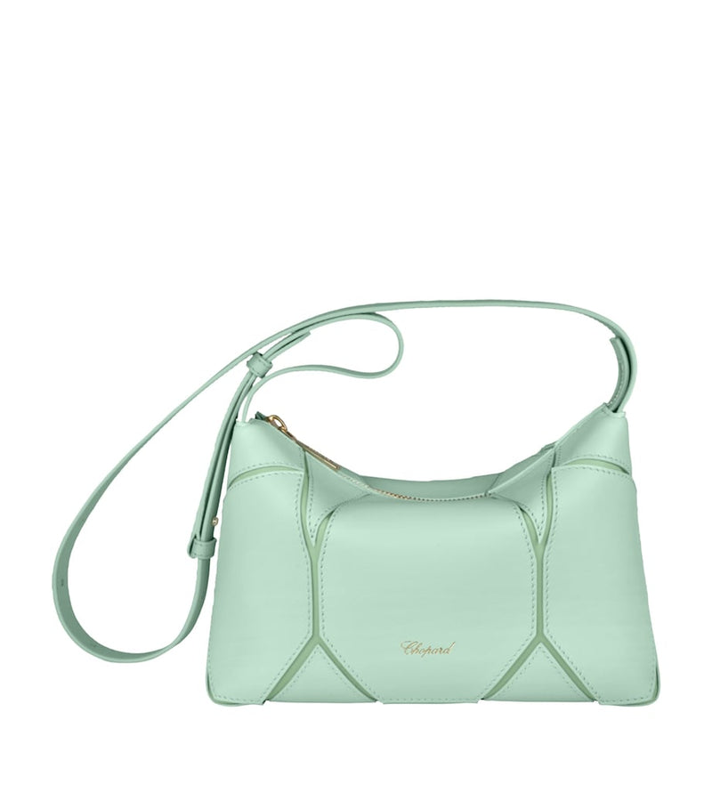 Chopard Diamond cross-body bag in grained calfskin - British product