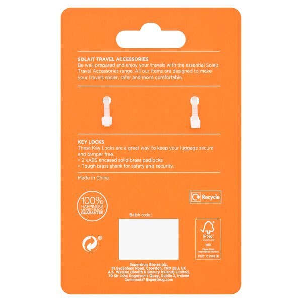 Solait Padlock Set of 2 GOODS Superdrug   