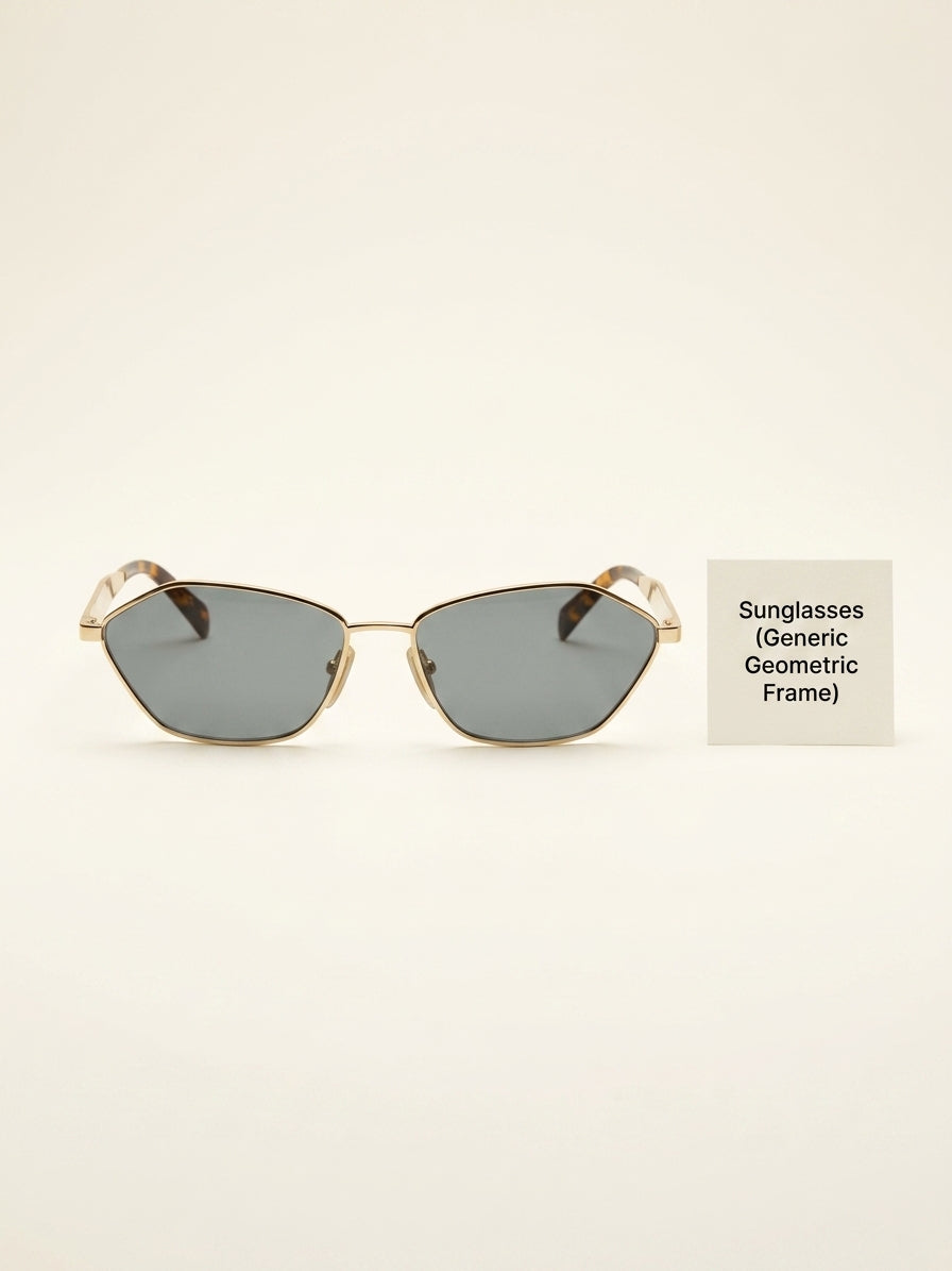 Prada PR D50S irregular-frame metal sunglasses (British brand)