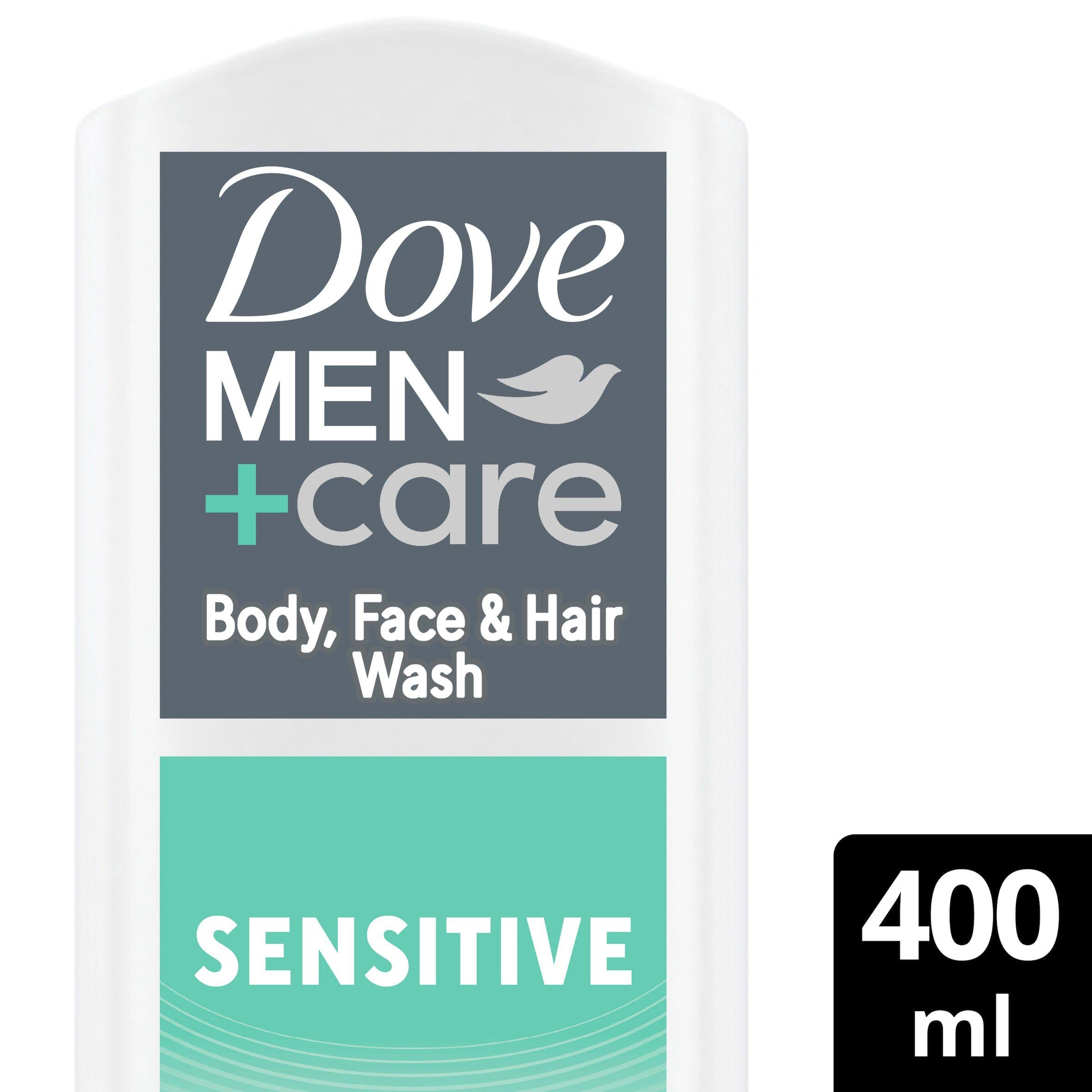 Dove Men & Care Sensitive Hair, Face & Body Wash 400ml GOODS Sainsburys   