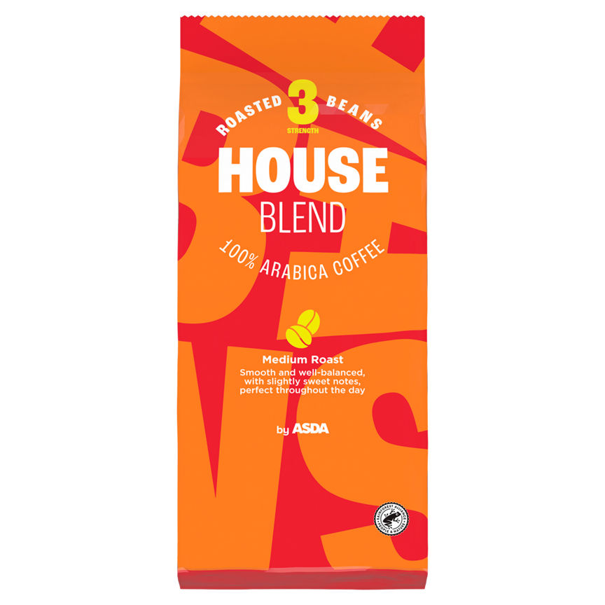 ASDA House Blend Roasted Beans 454g GOODS ASDA   