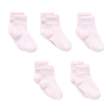 Pink Turn-Over-Top Socks - 5 Pack GOODS Boots   