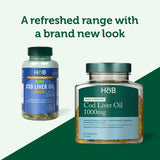 Holland & Barrett Pure Cod Liver Oil 1000mg 120 Capsules Omega 3 Supplements & Fish Oils Holland&Barrett