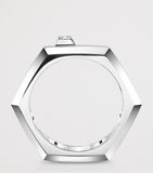 Messika moderniste white gold diamond ring, imported from the UK
