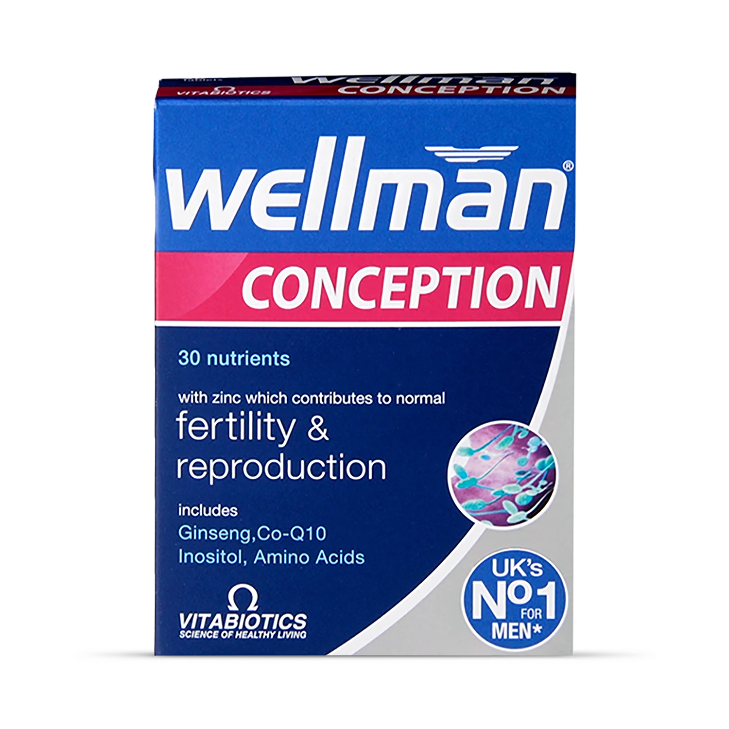 Vitabiotics Wellman Conception tablets pack 30 , imported from the UK
