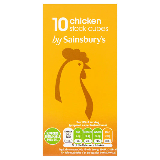 Sainsbury's Stock Cubes, Chicken 10x10g - McGrocer